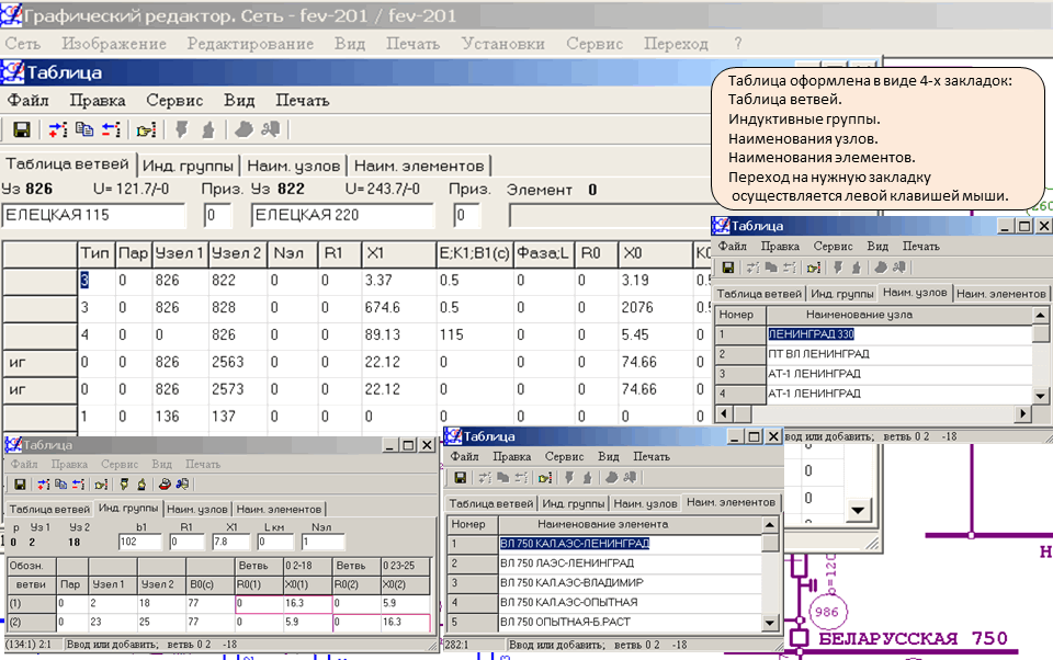 Графический редактор. Редактирование. Табличный ввод.